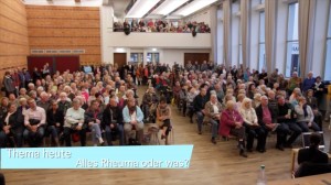 Trotz Umzug im Juni in den Hermann-Schafft-Saal, waren Plätze wie hier beim Thema Rheuma rar
